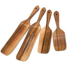 Walnut Wood Wooden Spoons for Cooking Kitchen Utensils Spatula Set Spurtle Supplies Set of 4 Pcs Walnut Wood Wooden Spoons for Cooking Kitchen Utensils Spatula Set Spurtle Supplies Set of 4 Pcs
