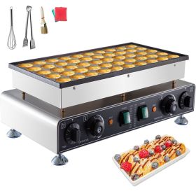 VEVOR 110V Mini Dutch Pancake Baker 50PCS 1700W Commercial Electric Nonstick Waffle Maker Machine 1.8 Inches for Home and Restaurants VEVOR 110V Mini Dutch Pancake Baker 50PCS 1700W Commercial Electric Nonstick Waffle Maker Machine 1.8 Inches for Home and Restaurants