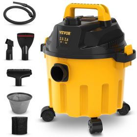 VEVOR Wet Dry Vac, 2.6 Gallon, 2.5 Peak HP, 3 in 1 Shop Vacuum with Blowing Function, Portable with Attachments to Clean Floor, Upholstery, Gap, Car VEVOR Wet Dry Vac, 2.6 Gallon, 2.5 Peak HP, 3 in 1 Shop Vacuum with Blowing Function, Portable with Attachments to Clean Floor, Upholstery, Gap, Car